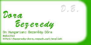 dora bezeredy business card